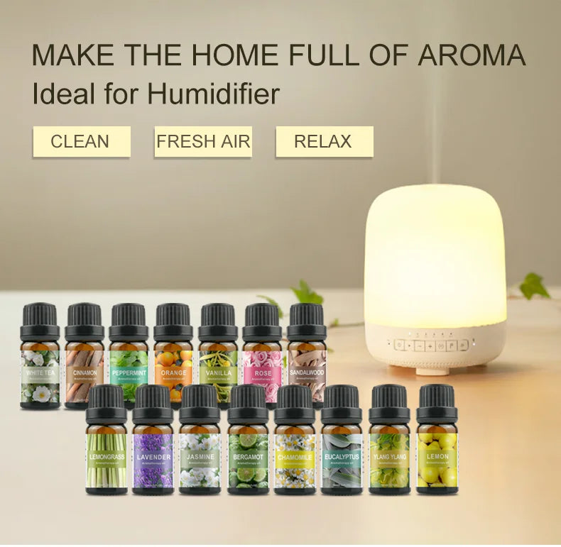 Experience Tranquility with Our Natural Plant Extracted Water-Soluble Essential Oils for Diffusers and Humidifiers